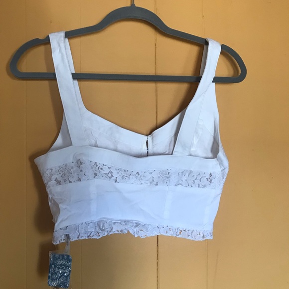 White Free People Crop Top - Picture 2 of 3